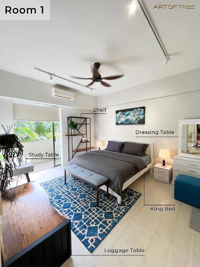 Apartment By The Sea Beachfront Designer Suites Penang - Managed By Art Of Tree Batu Ferringhi